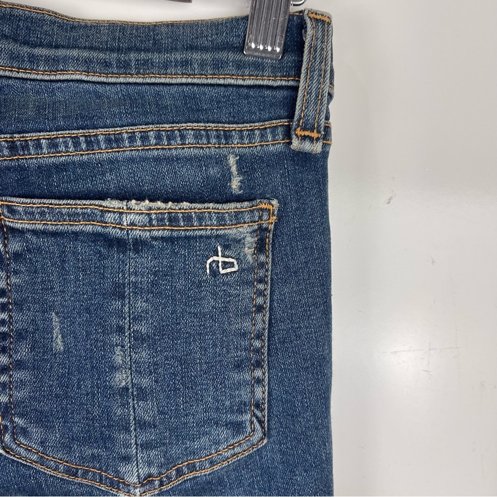 Rag & Bone La Paz Skinny Jeans Distressed Women's Size 26 Dark Wash Blue Casual - Picture 9 of 9
